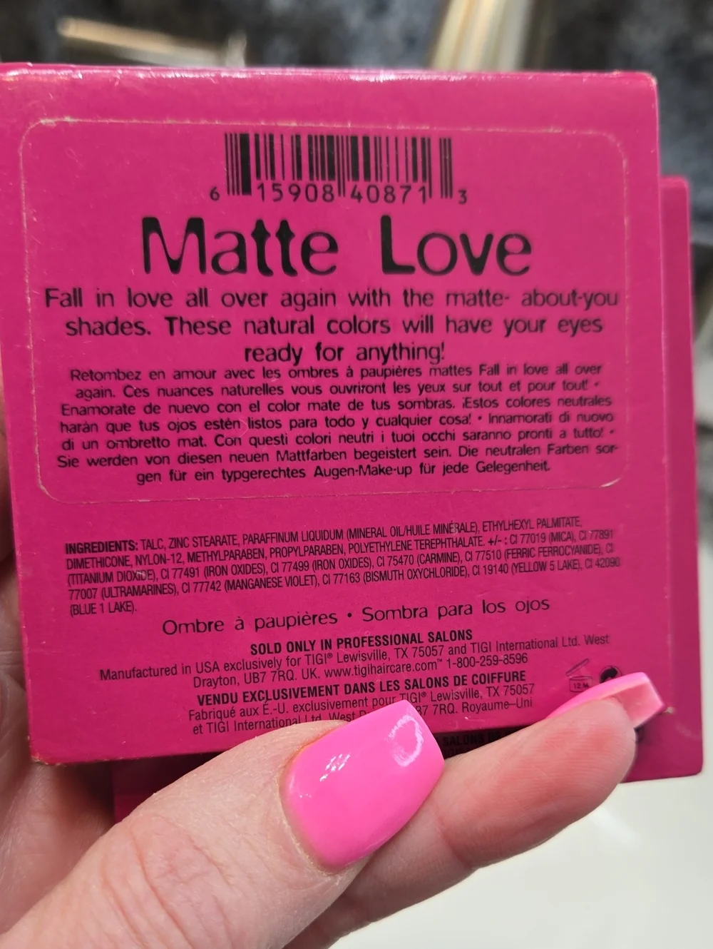 Bed Head 4 Play Quad Eyeshadow Matte Love